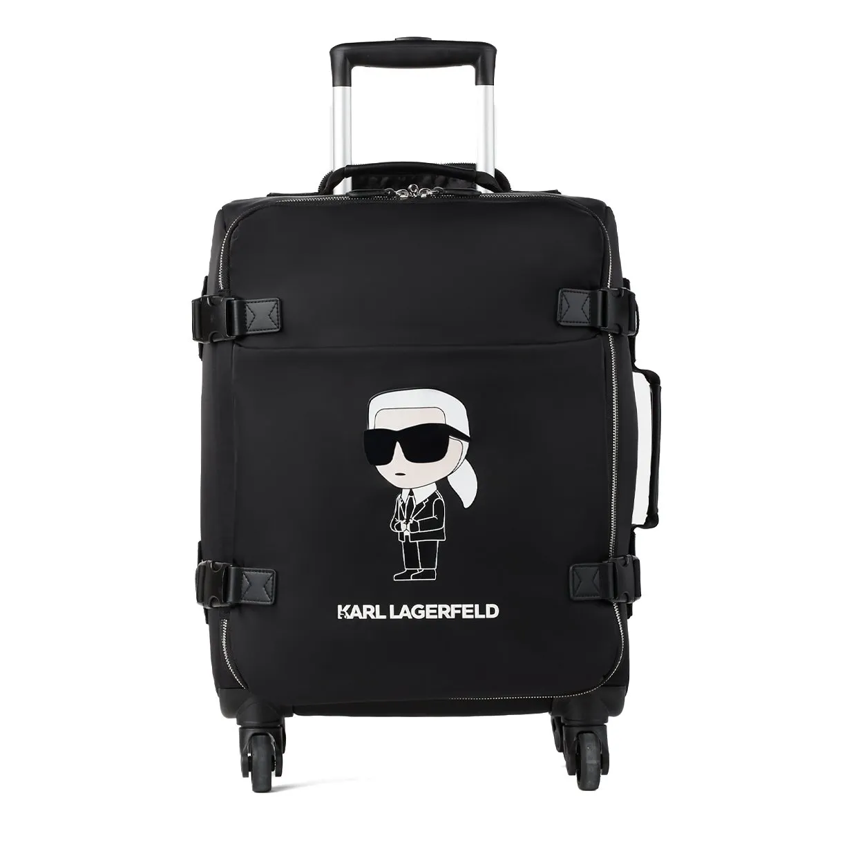 K/Ikonik Nylon Trolley Bag -Black