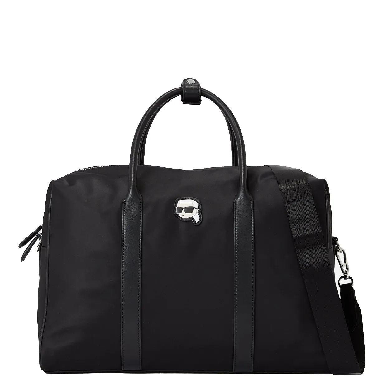 K/Ikonik Nylon Weekender – Black