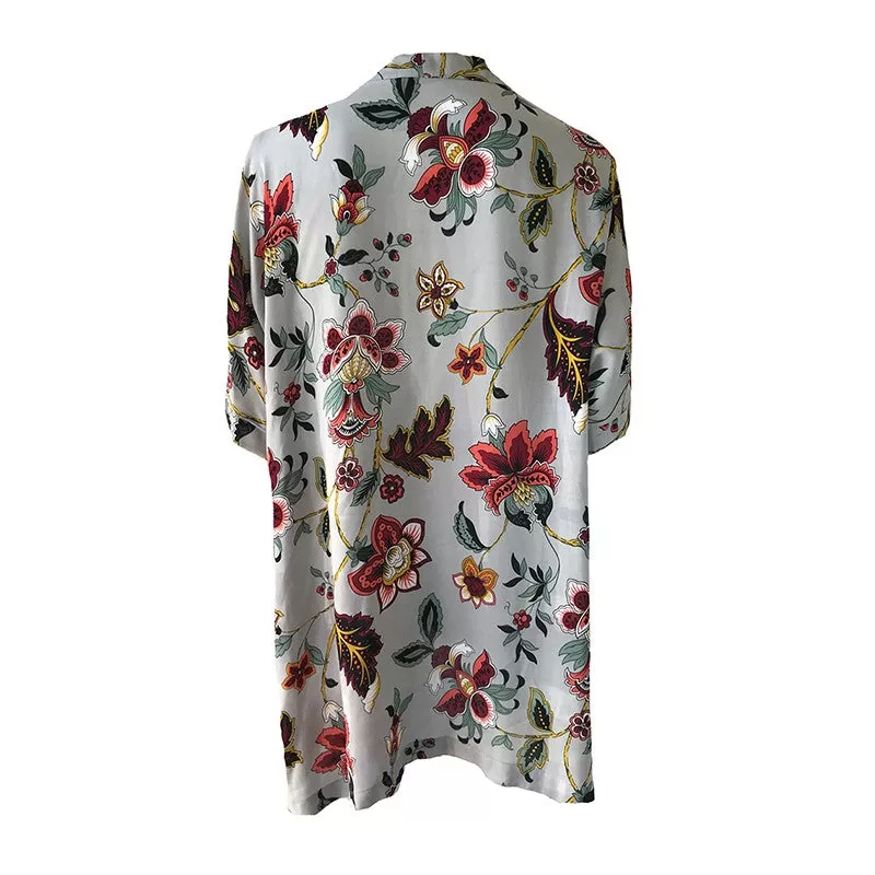 Kimono - Grey Floral