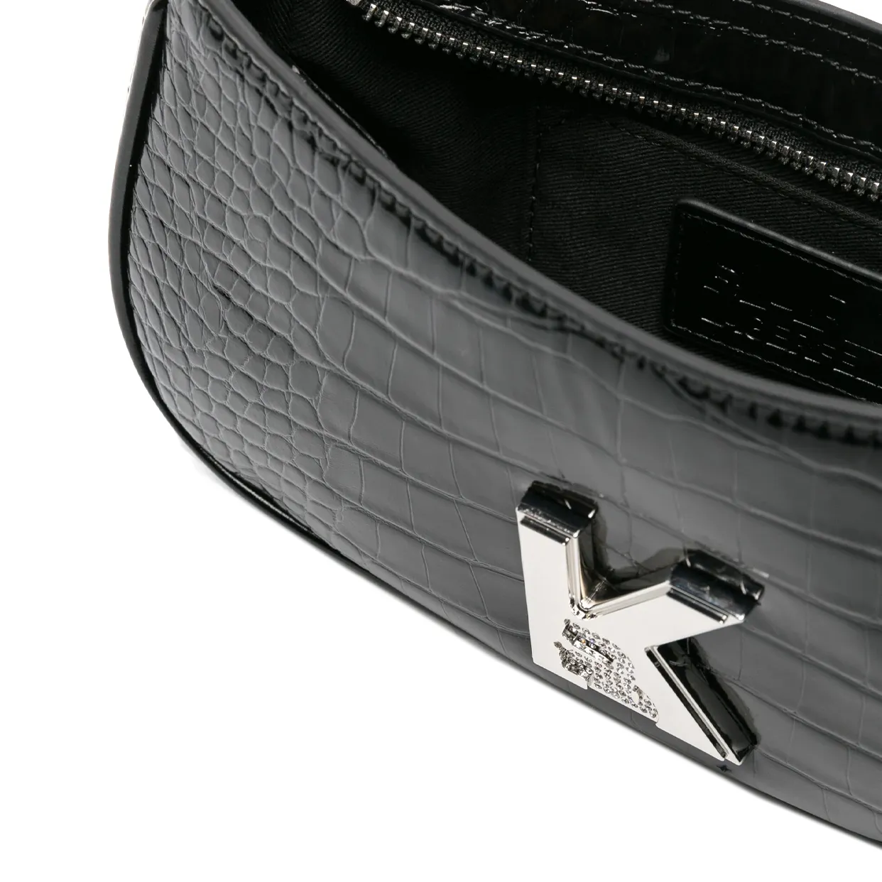 K/Kameo Embossed Shoulder Bag -Black