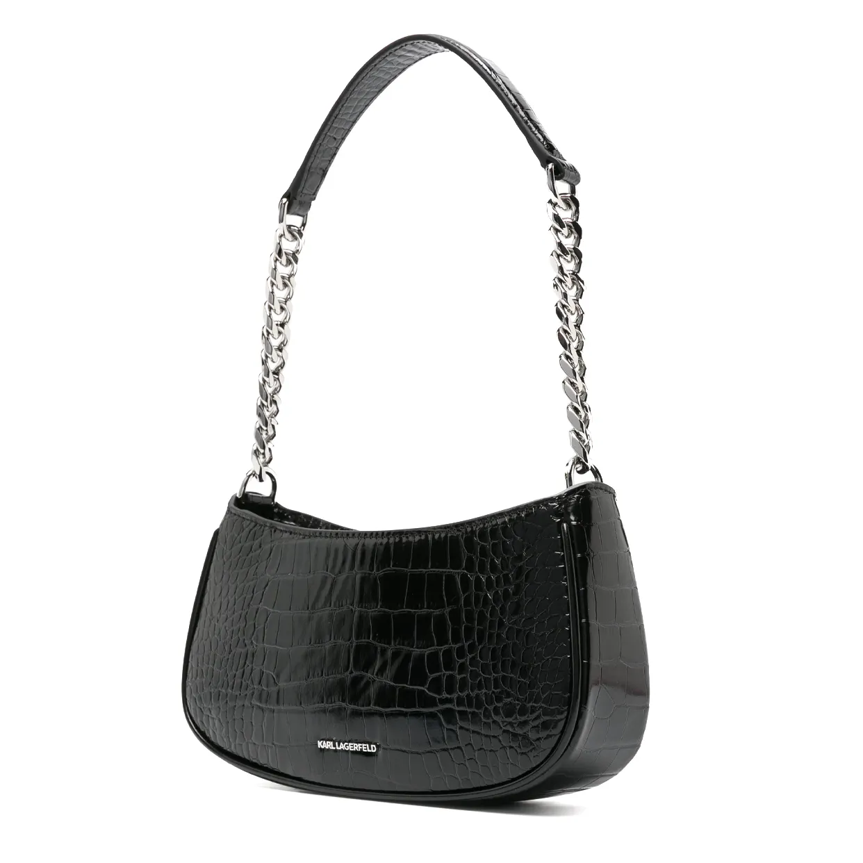 K/Kameo Embossed Shoulder Bag -Black