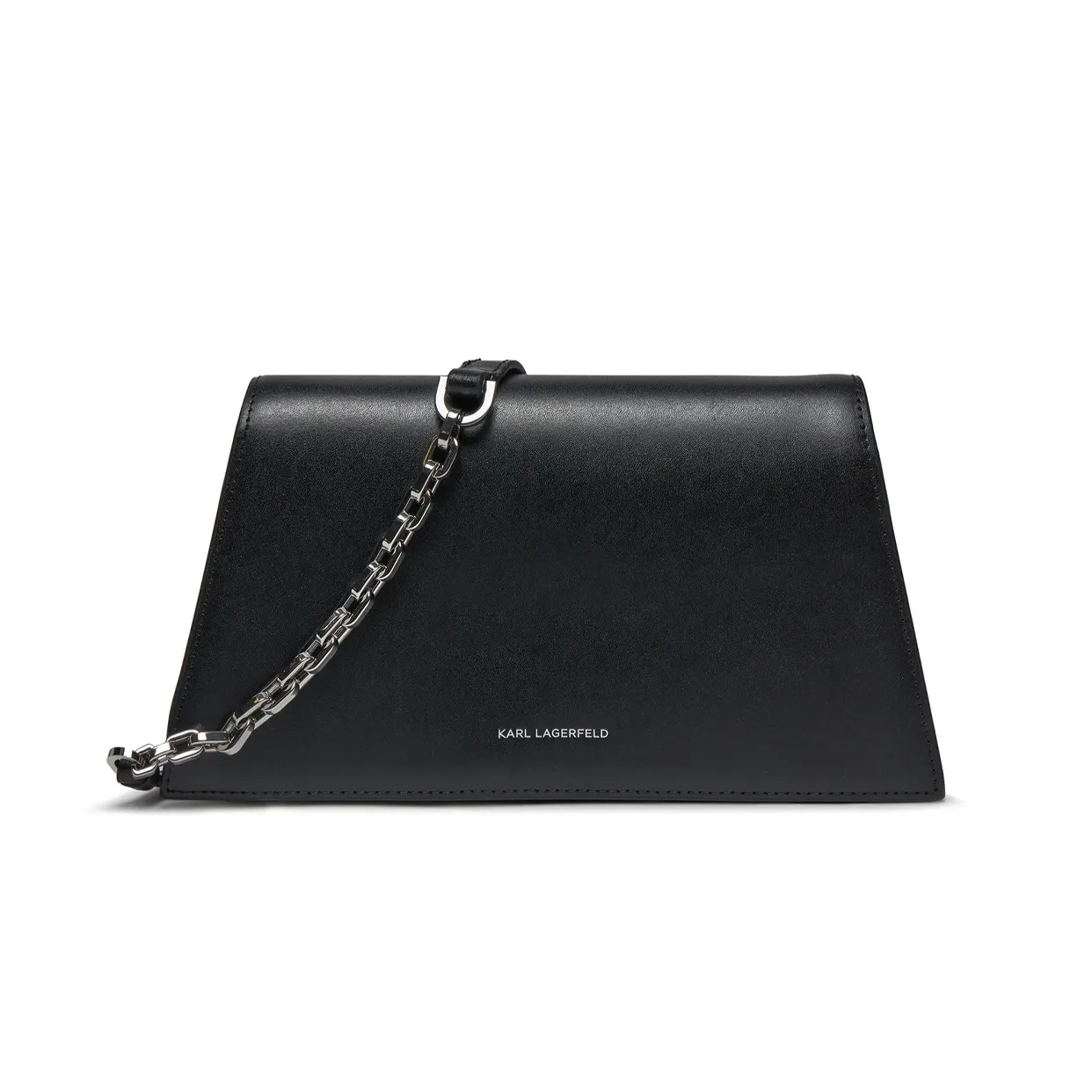 K/Signature Crystal Shoulder Bag -Black