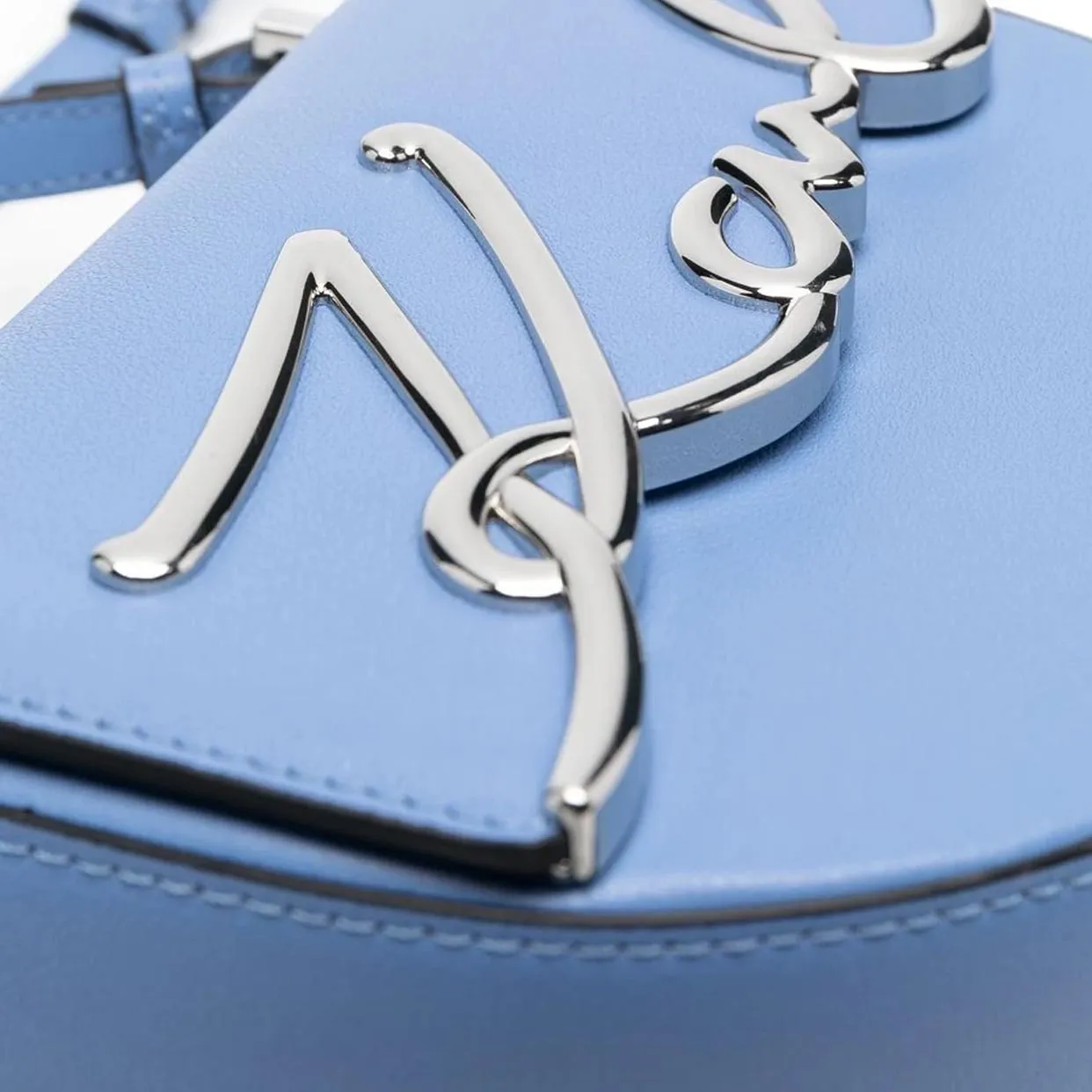 K/Signature Small Saddle Bag -Blue