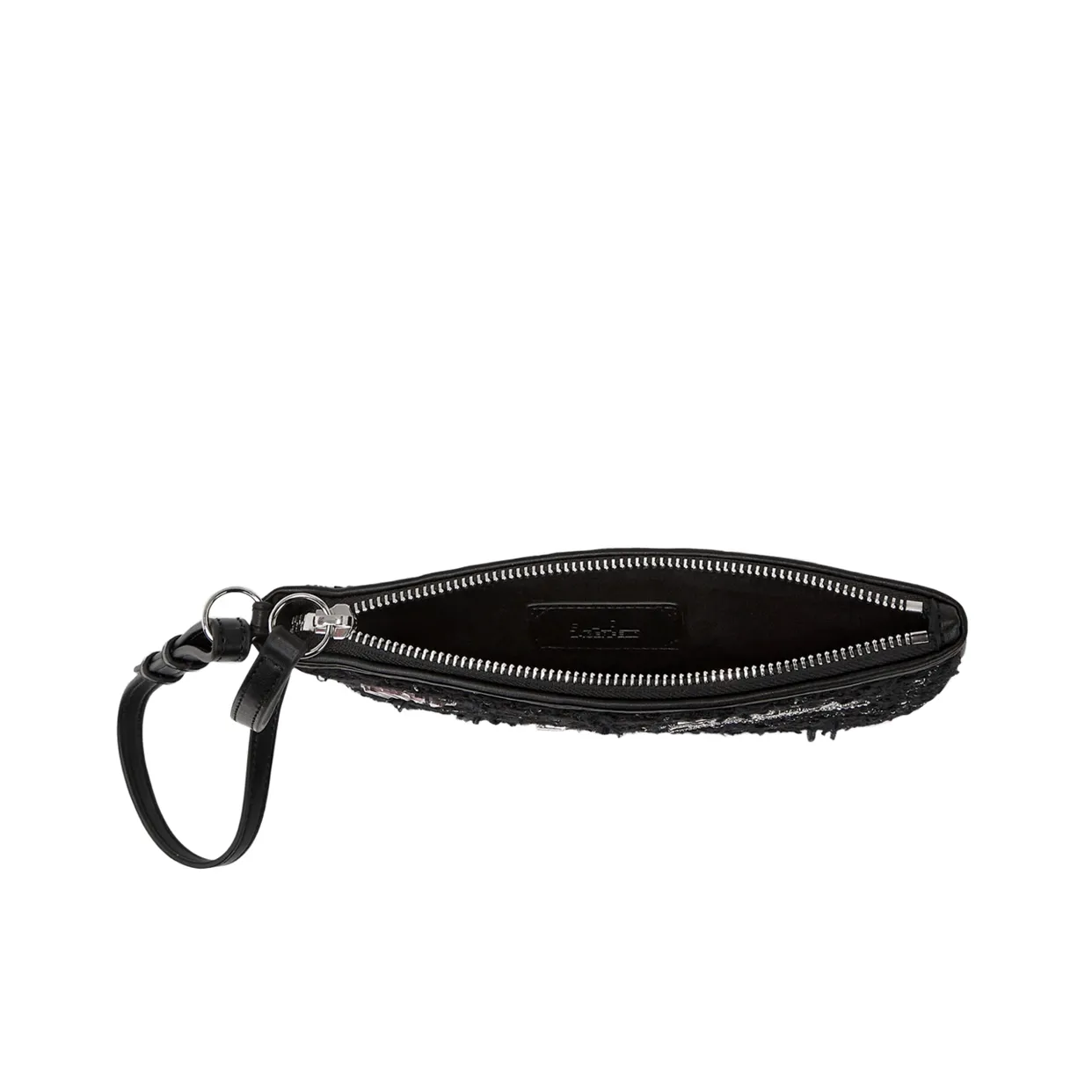 K/Skuare Bouclé Pouch Bag -Black