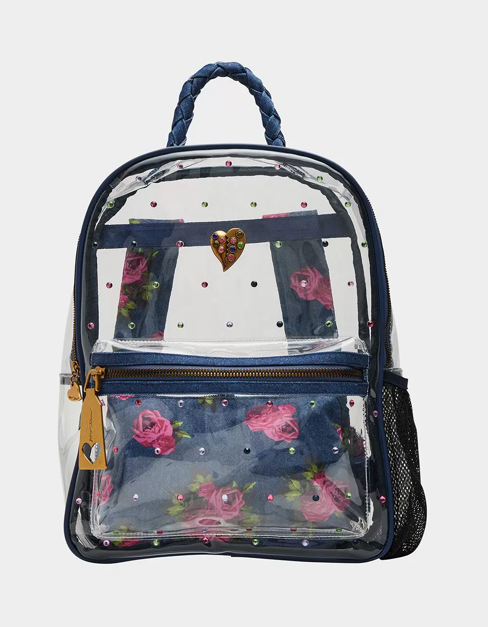 LARGE CLEAR BACKPACK DENIM