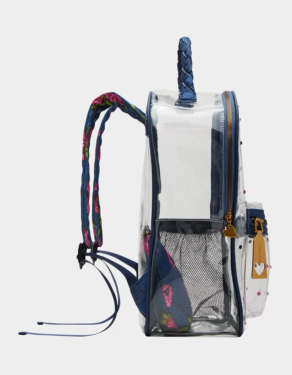 LARGE CLEAR BACKPACK DENIM