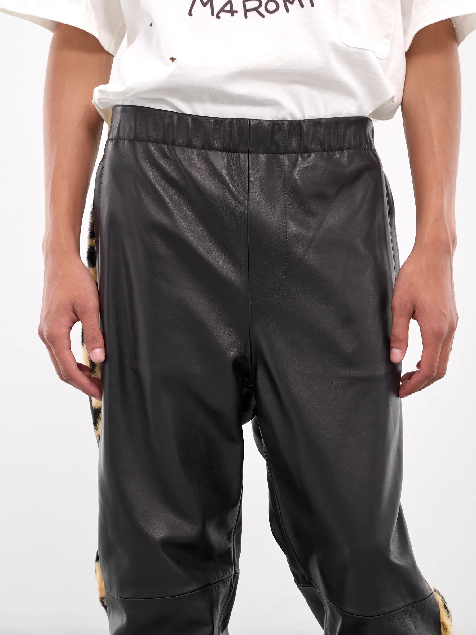 Leather Joggers (PUMY0008Q5-ULA736-BLACK)