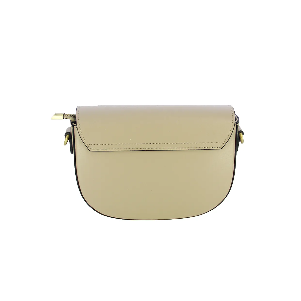 Leather Sling Bag -Beige