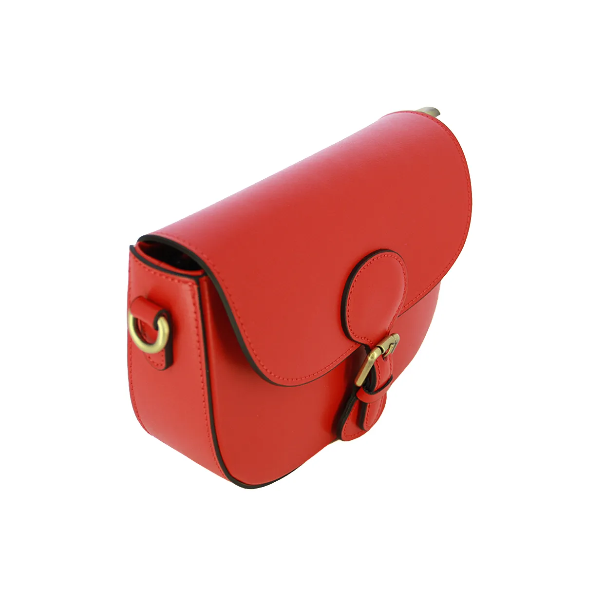 Leather Sling Bag -Red