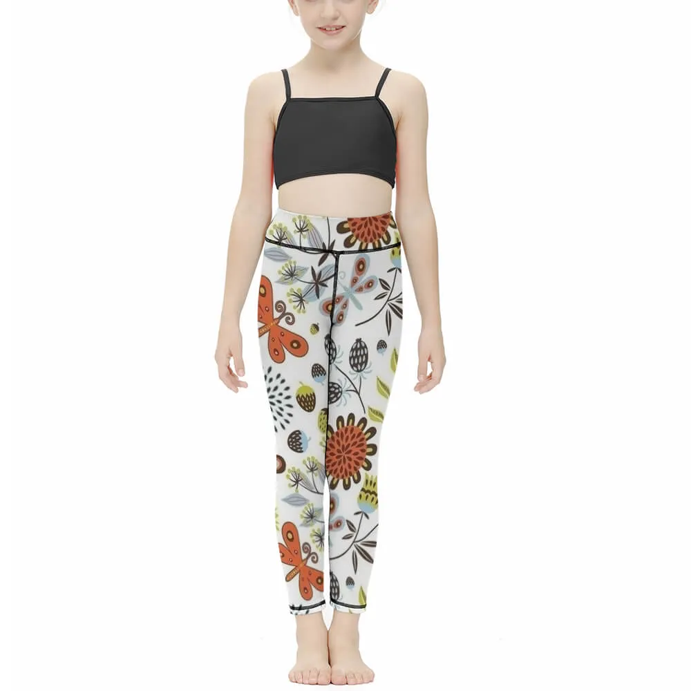 Leggings Lange Yoga Hose NT09 Eng Kinder mit Foto selbst gestalten und bedrucken