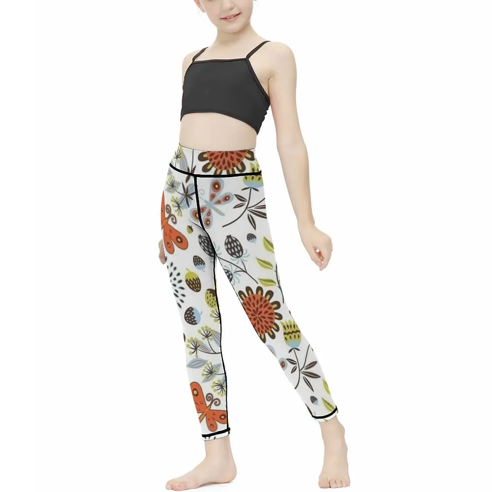 Leggings Lange Yoga Hose NT09 Eng Kinder mit Foto selbst gestalten und bedrucken