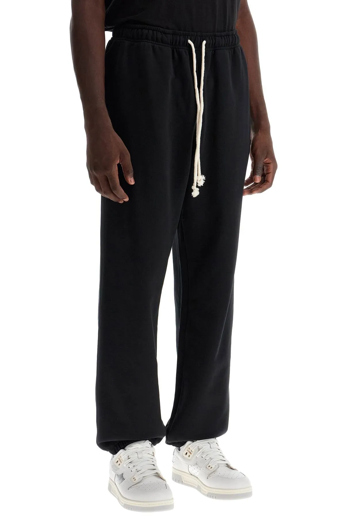 loose fit joggers with draw CK0113 BLACK