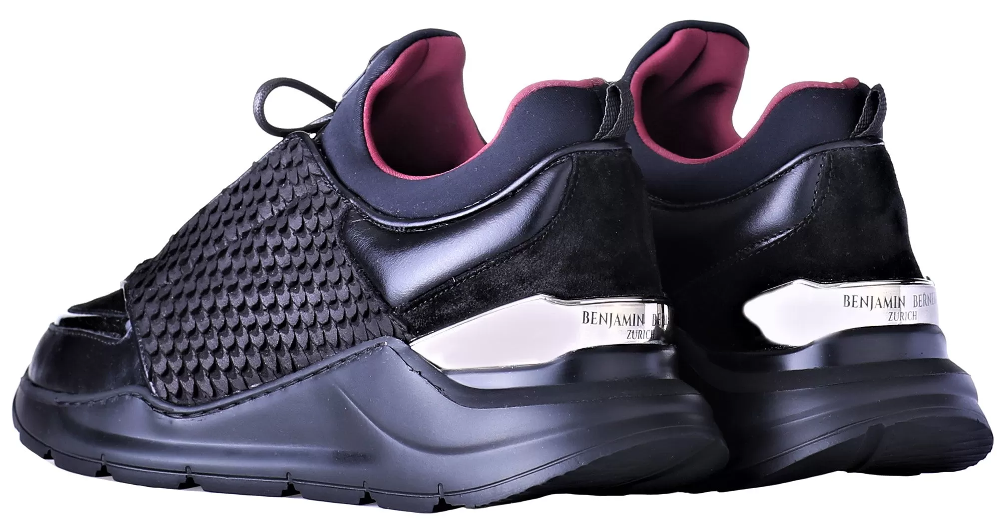 Low-Top BNJ MAGNUS RUNNER ALL BLACK COBRA CUT-NEOPRENE