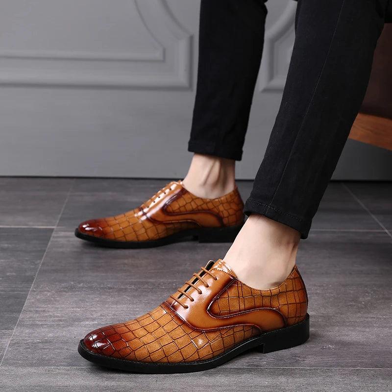 Men's Flat Formal Casual Shoes - Dress Party Business (FM1258)