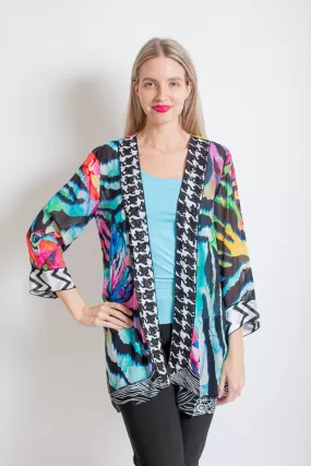 Mixed Print Kimono