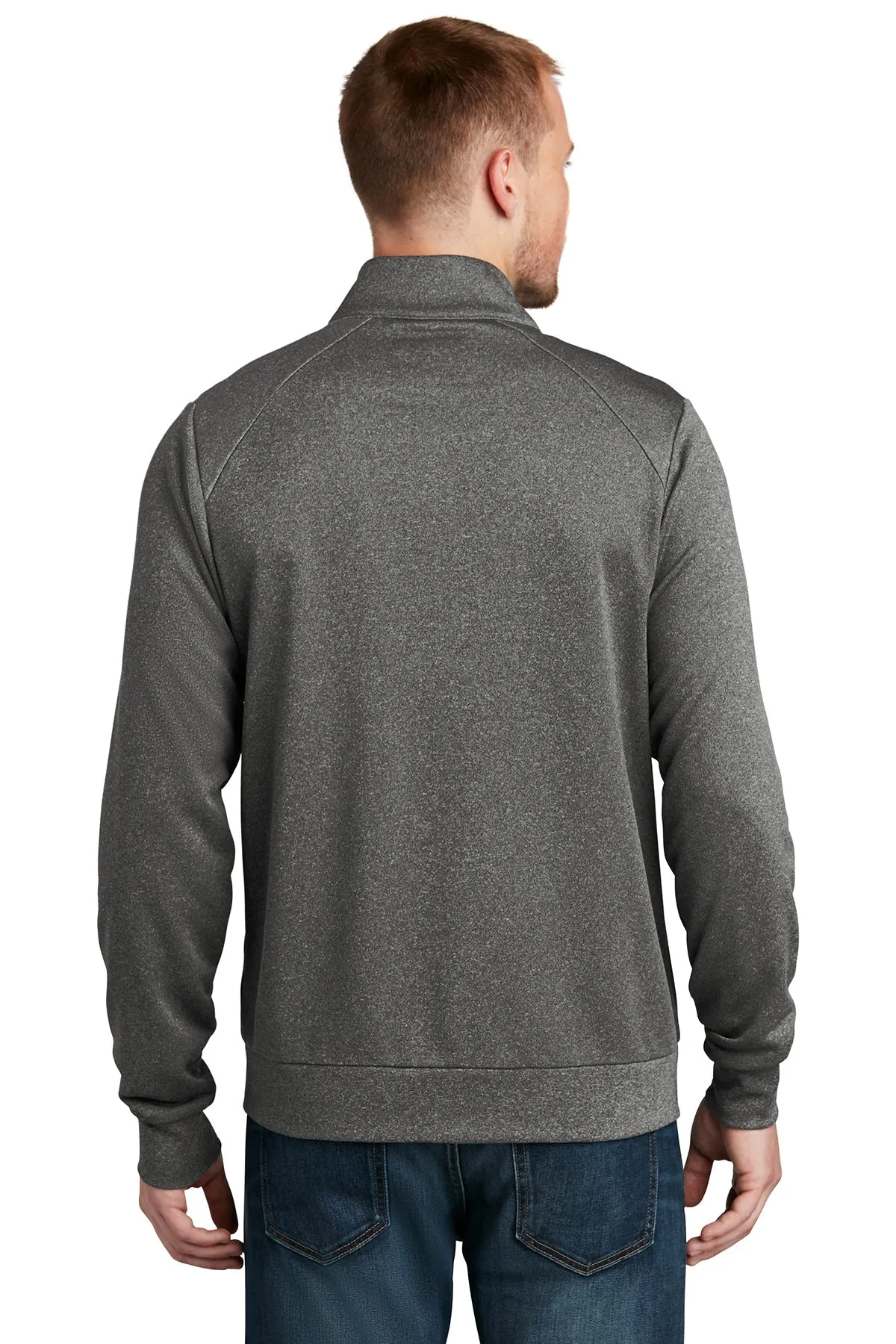 New Era Performance Terry Full-Zip Customized Jackets, Graphite Heather