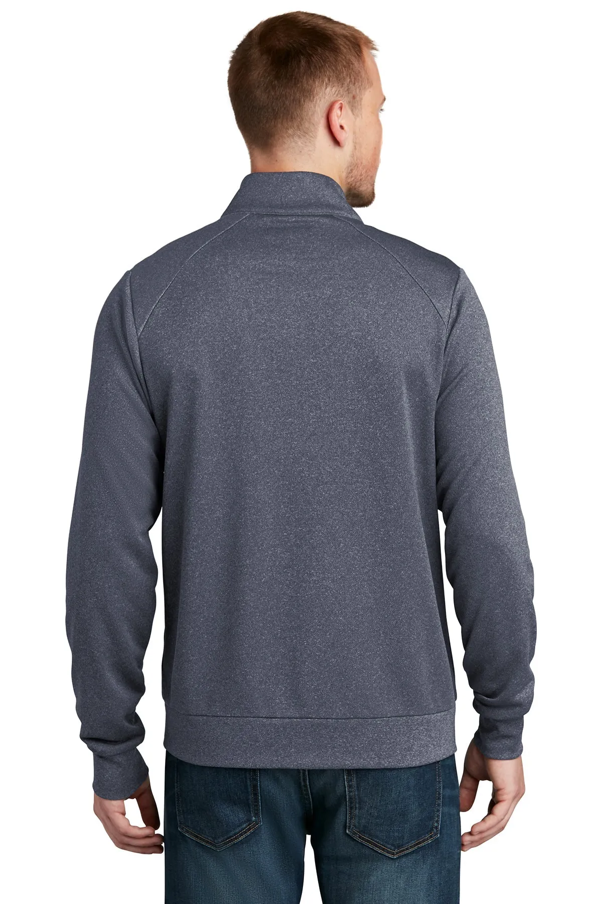 New Era Performance Terry Full-Zip Customized Jackets, True Navy Heather