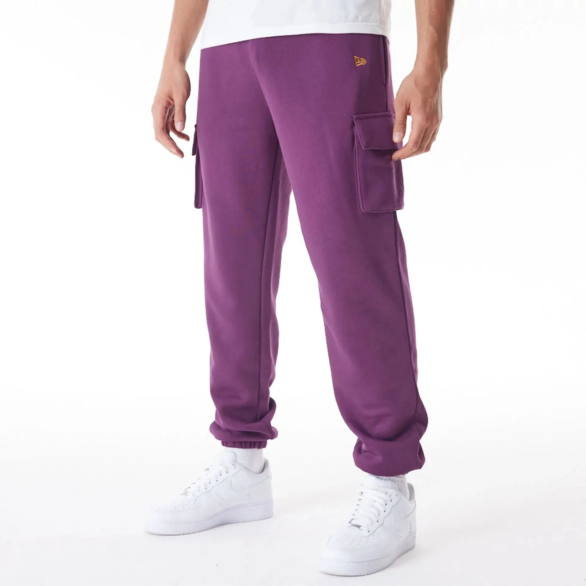 New Era Script Cargo Dark Purple Joggers