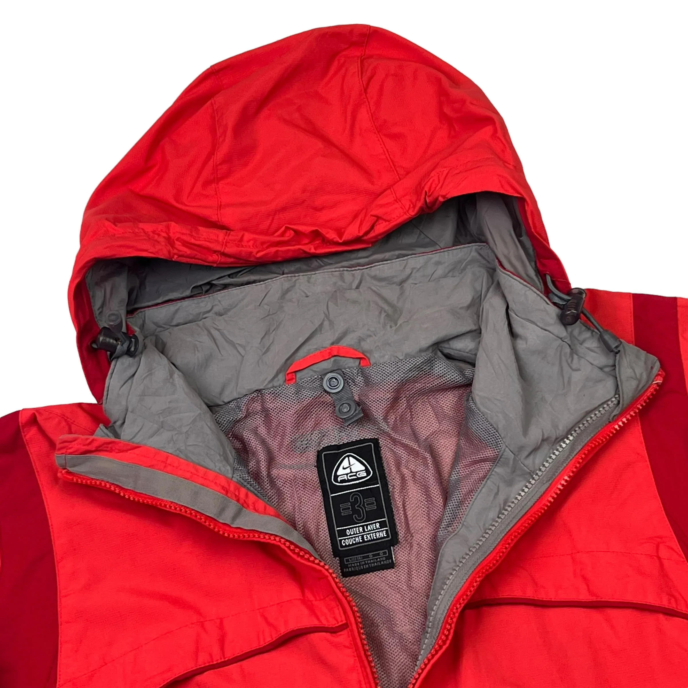 Nike ACG Red Hooded Outerwear Jacket