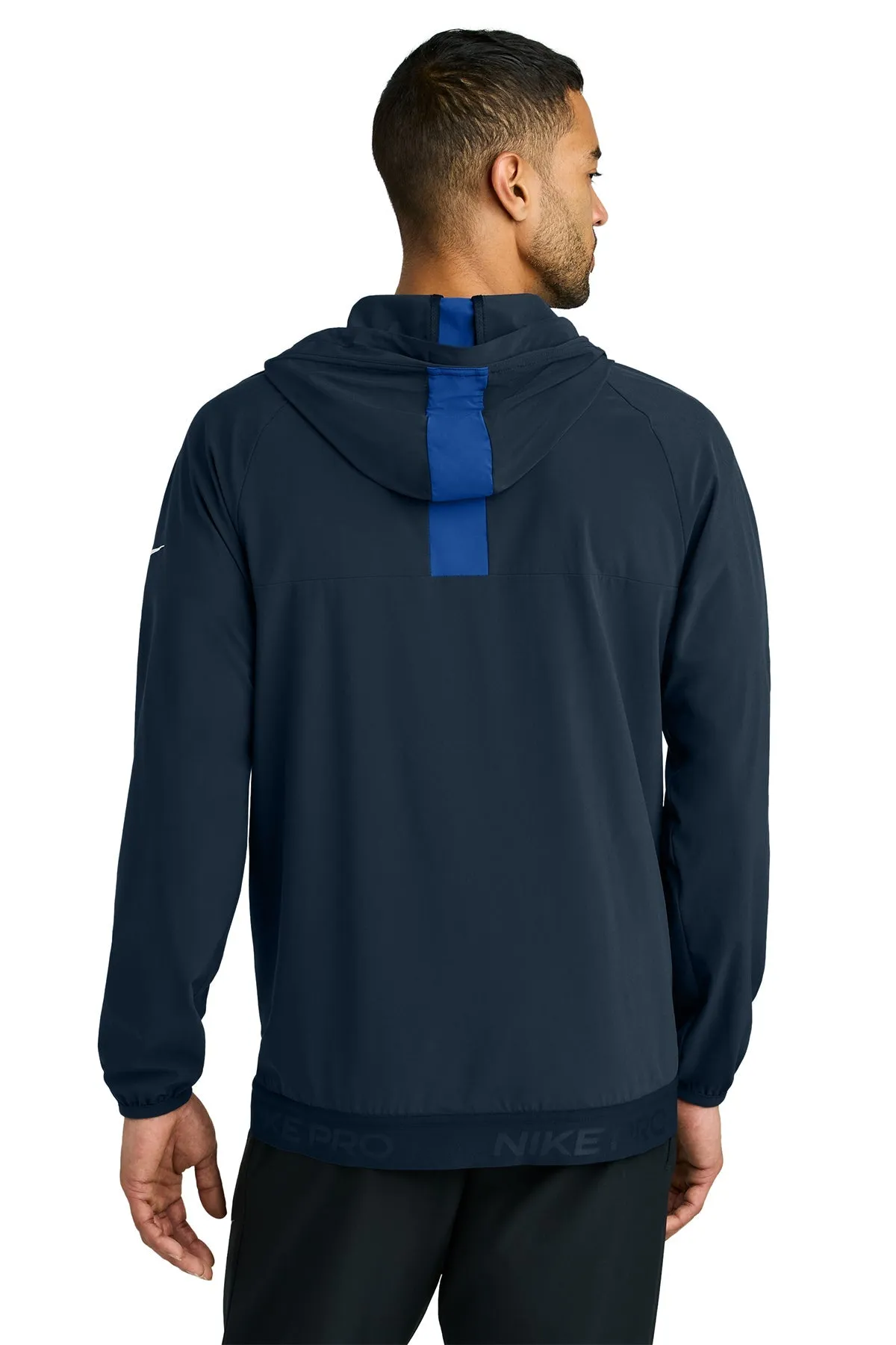 Nike Pro Hooded Custom Jackets, Navy/ Game Royal