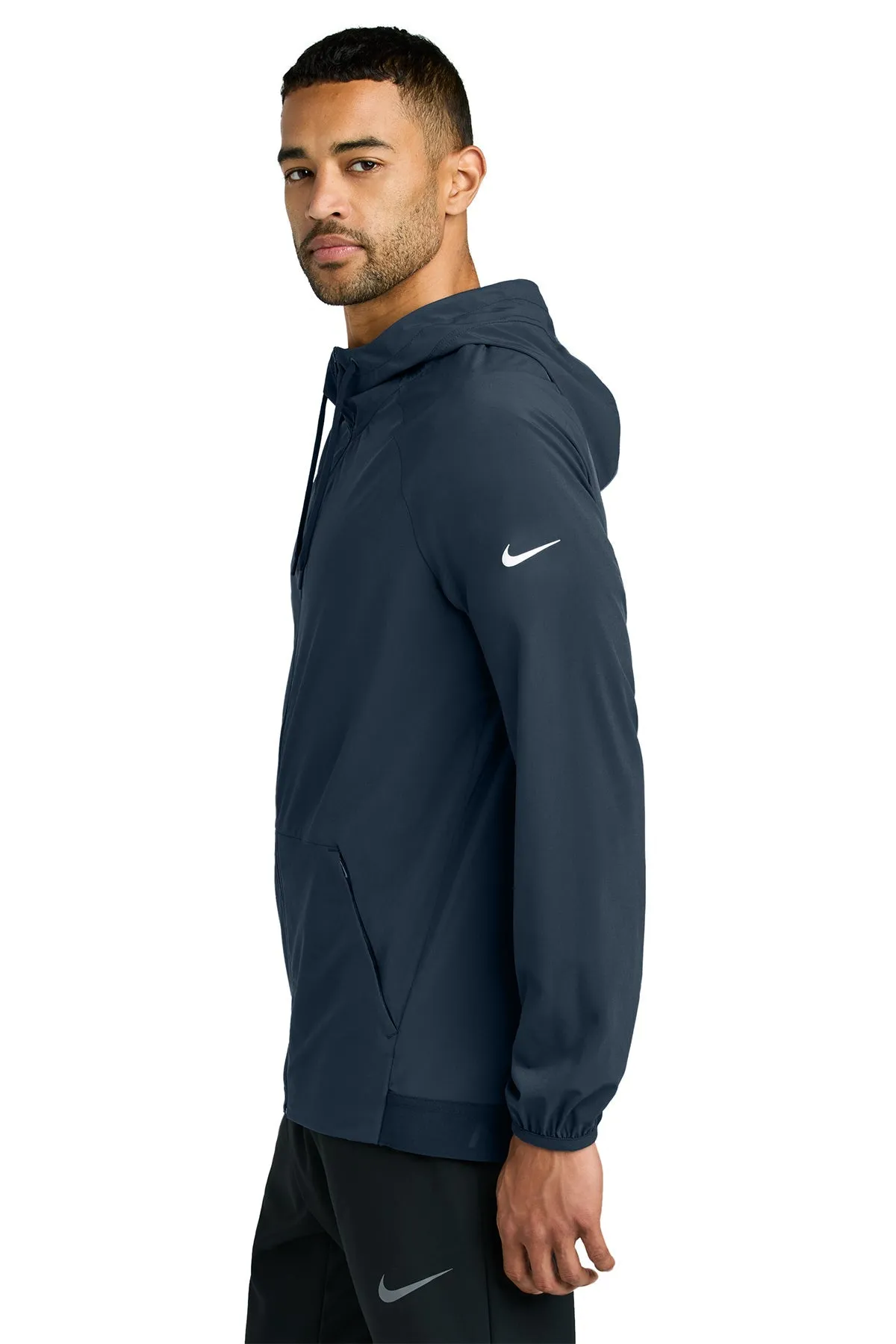 Nike Pro Hooded Custom Jackets, Navy/ Game Royal