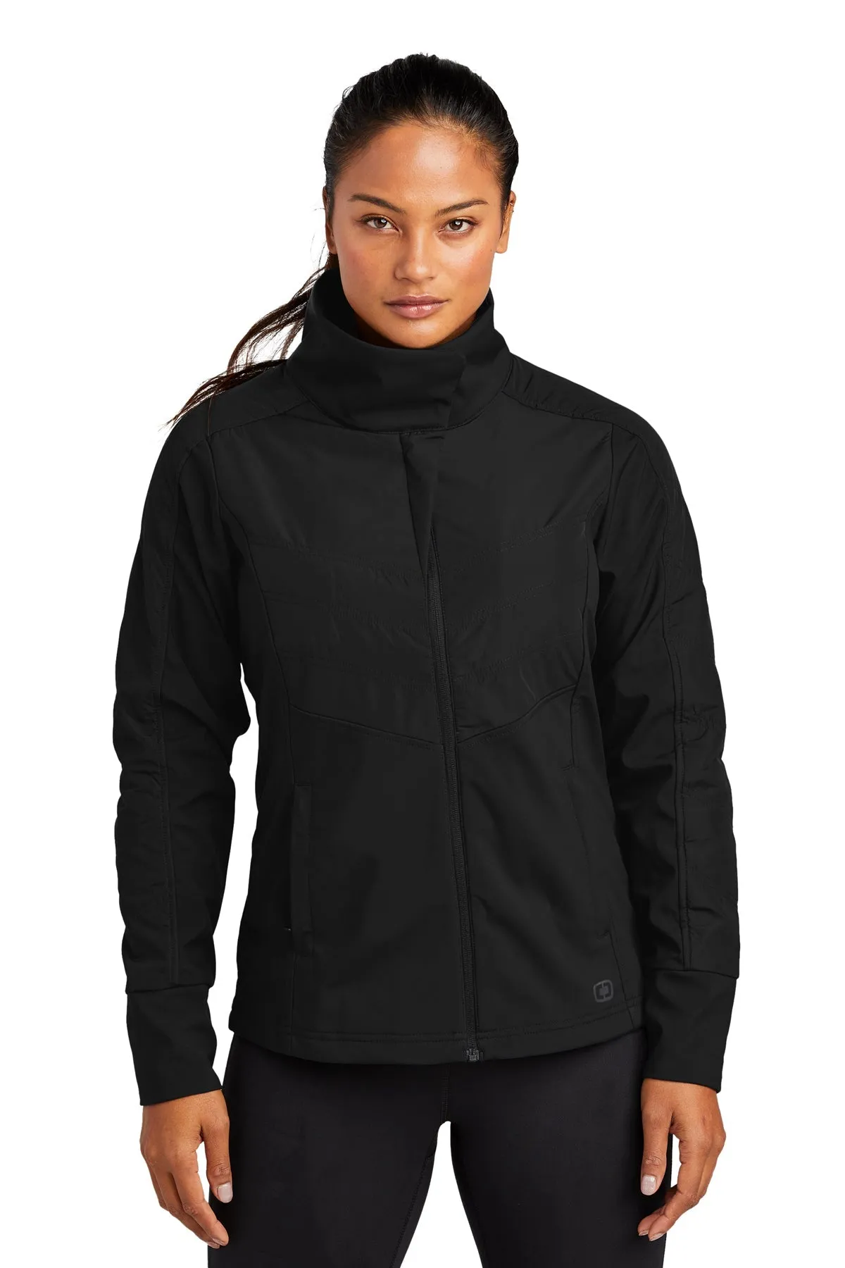 OGIO ENDURANCE Ladies Brink Custom Soft Shell Jackets, Blacktop