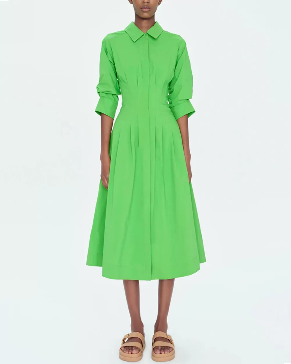 Parakeet Pintuck Jazz Midi Dress