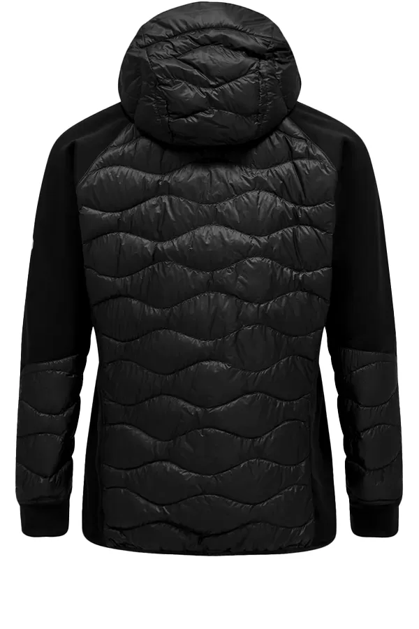 Peak Performance Helium Hybrid Down Hooded Jacket Black