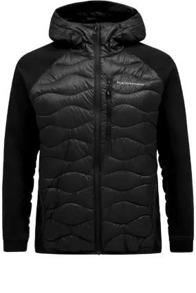 Peak Performance Helium Hybrid Down Hooded Jacket Black