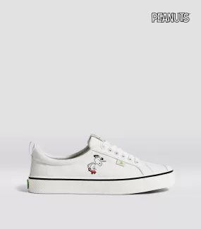 PEANUTS OCA Low Snoopy Skate Off-White Canvas Sneaker Women