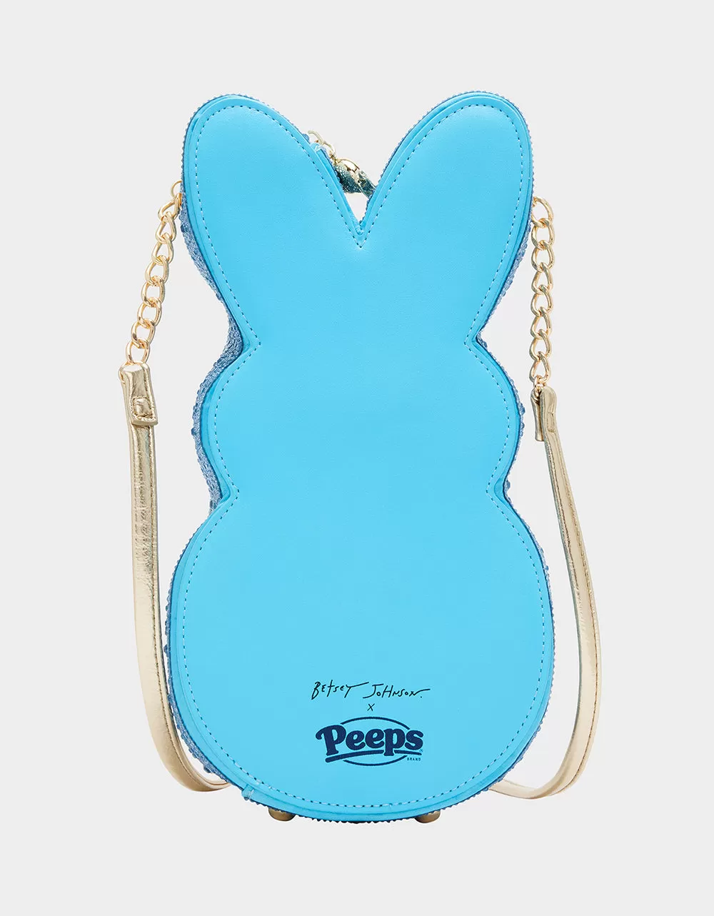 PEEPS RHINESTONE BUNNY CROSSBODY BLUE