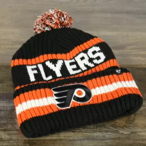 Philadelphia Flyers Two Sided Cuffed Winter Beanie | Orange, White, And Black Winter Beanie