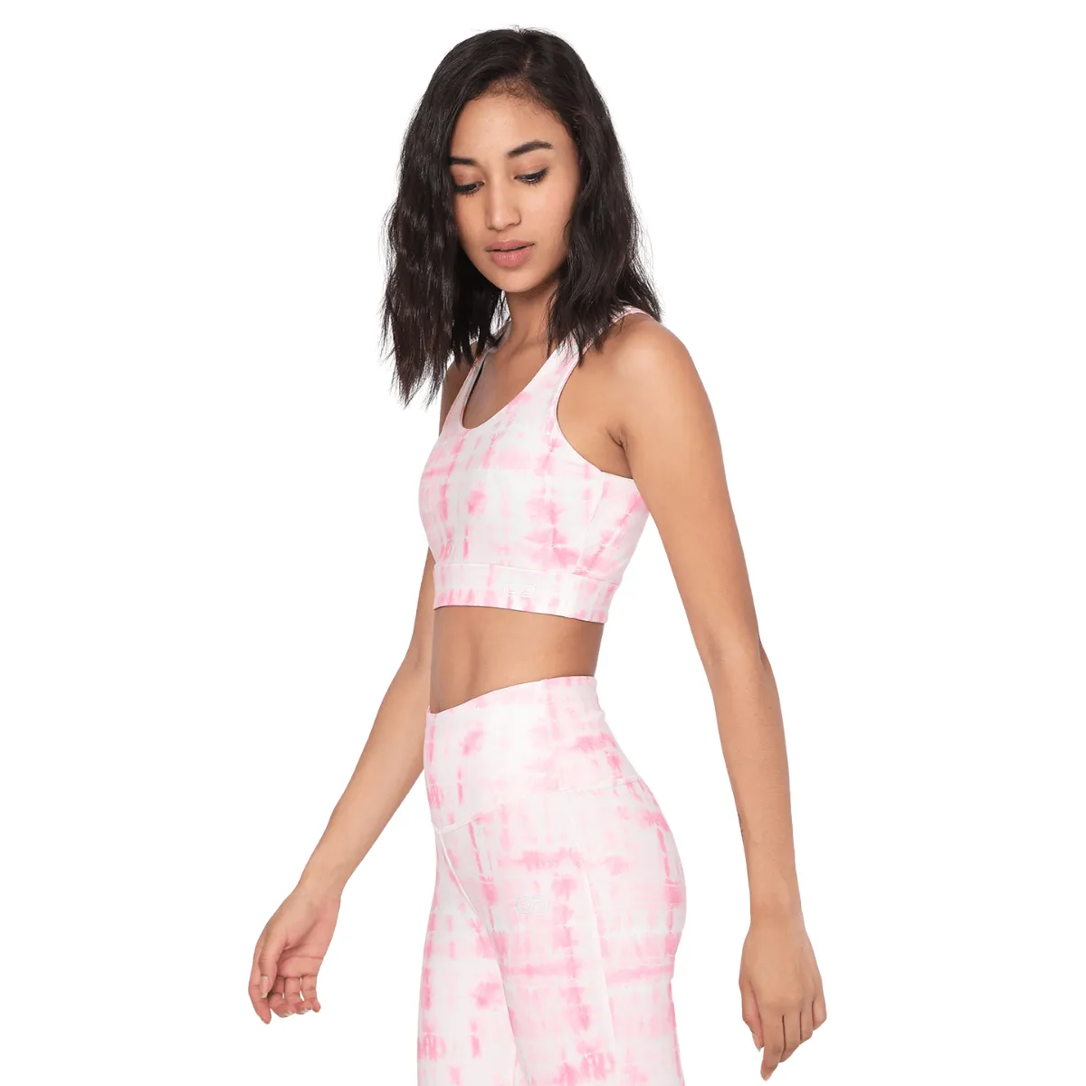 Pink Shibori Luxe Crop Top & Leggings