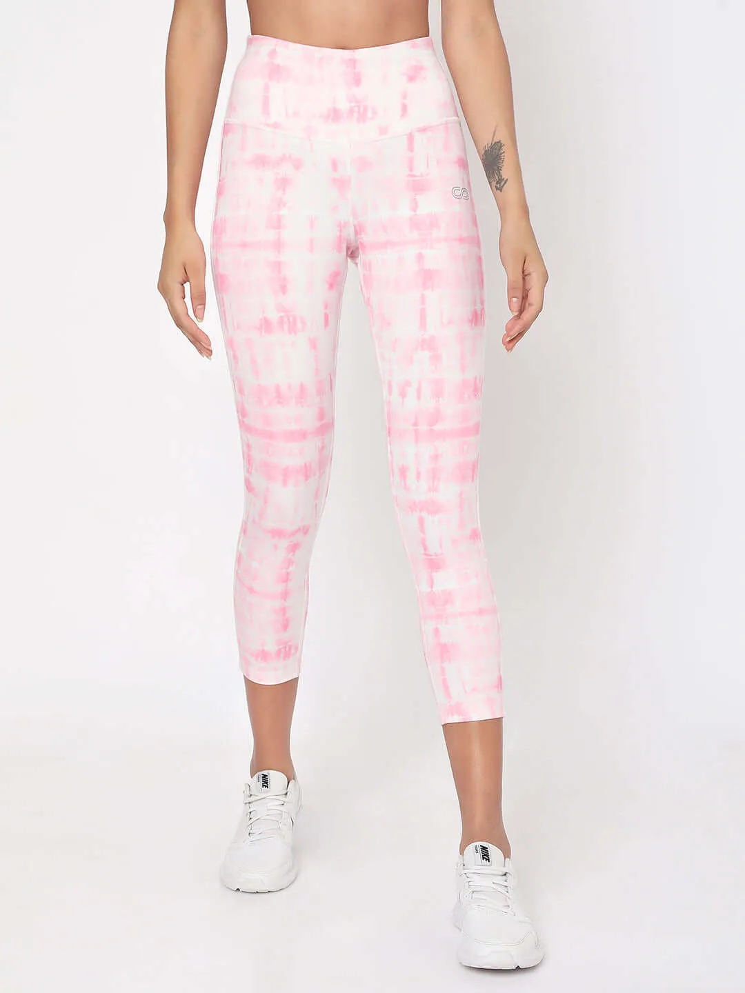 Pink Shibori Luxe Crop Top & Leggings