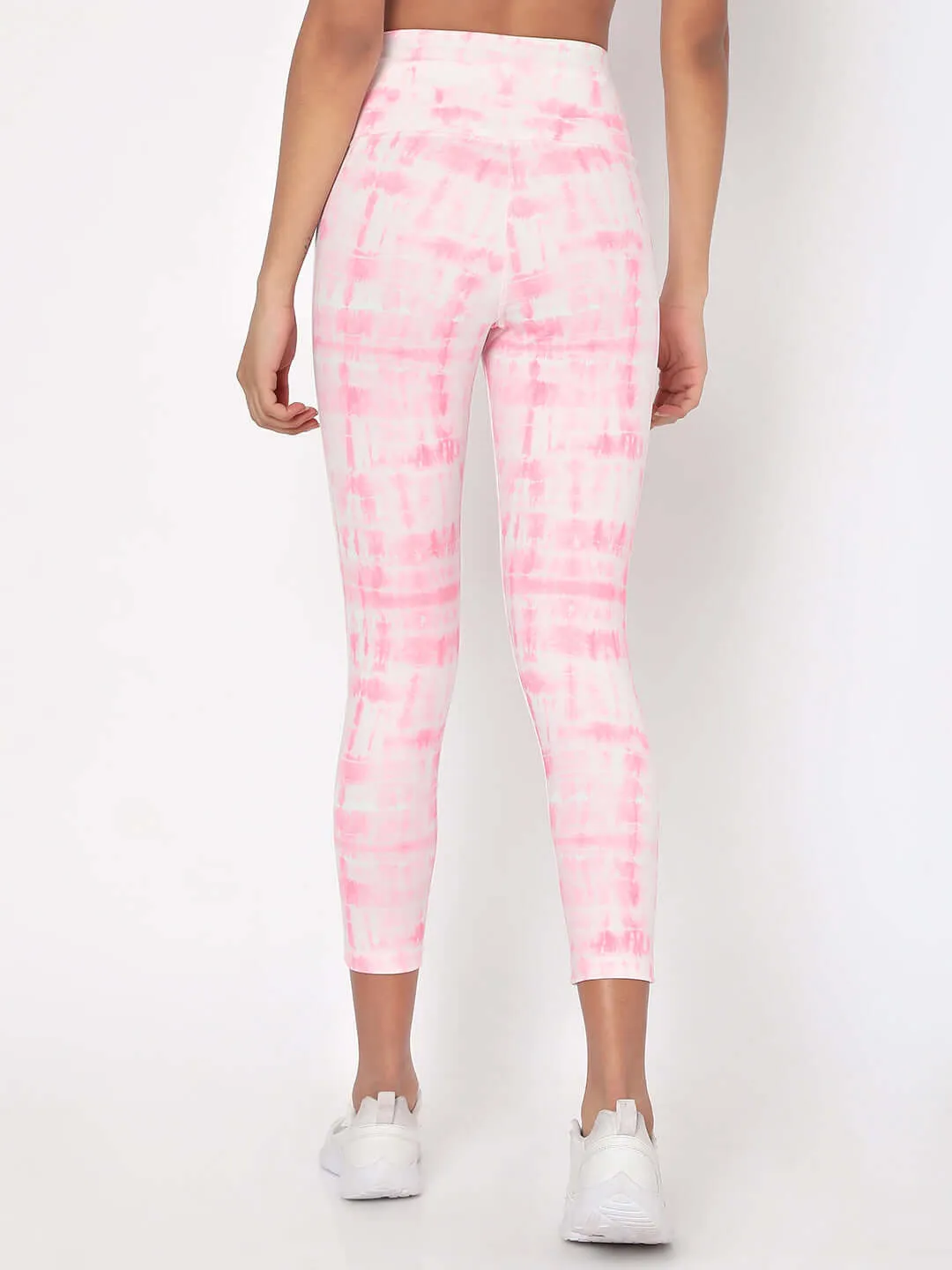 Pink Shibori Luxe Crop Top & Leggings