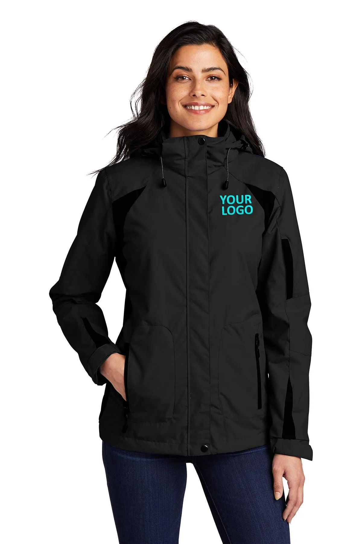 Port Authority Ladies All-Season II Custom Jackets, Black/ Black