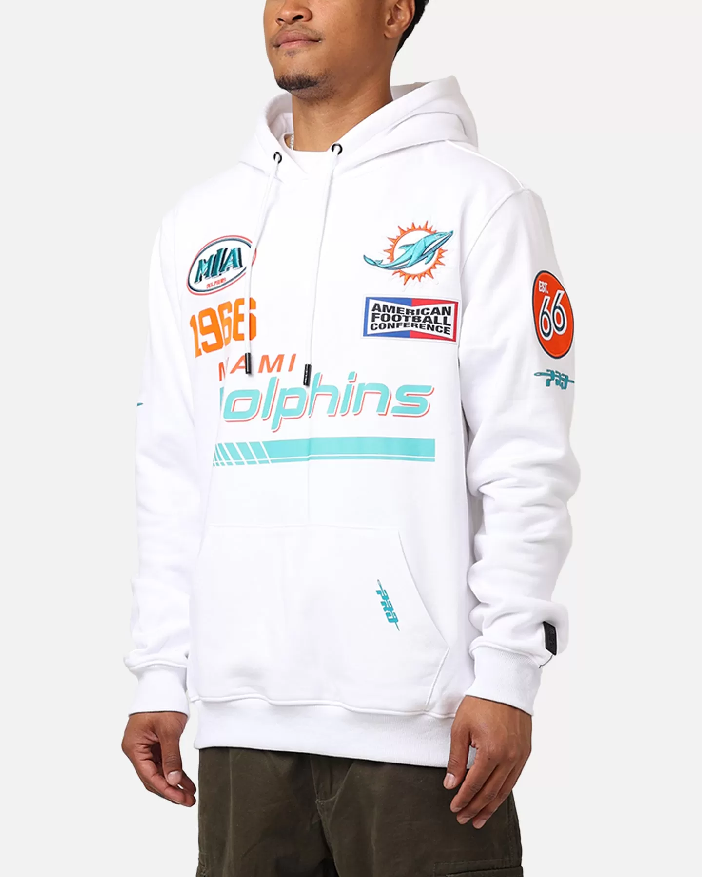 Pro Standard Miami Dolphins Fast Lane Hoodie White