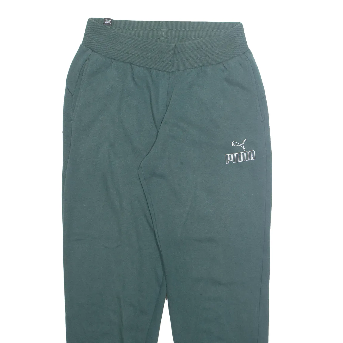 PUMA Mens Joggers Green Tapered XS W26 L27