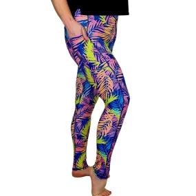 SCULPT Yoga Leggings- Night & Day Tropicana