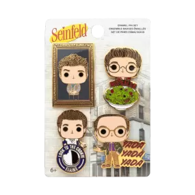 SEINFELD ALL CHARACTER FUNKO POP! 4 PACK PIN SET