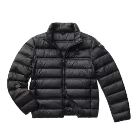 SHORT DOWN JACKET WITH MANDARIN COLLAR Man Black 