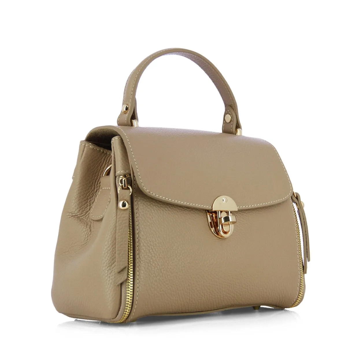 Signature Style Satchel -Tan