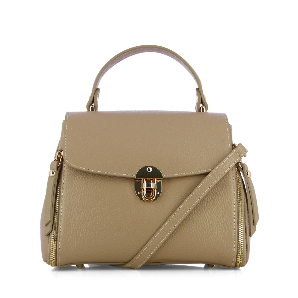 Signature Style Satchel -Tan