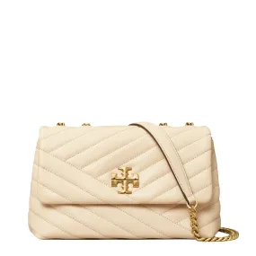 Small Kira Chevron Convertible Shoulder Bag -Cream