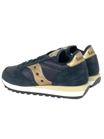 SNEAKERS NERO/ORO JAZZ S1044-521