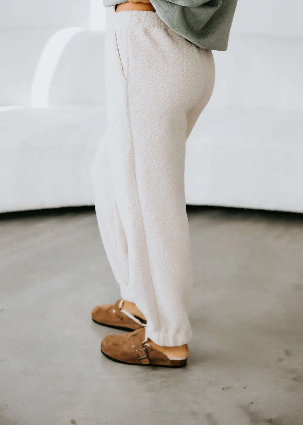 Stay Cozy Sherpa Joggers