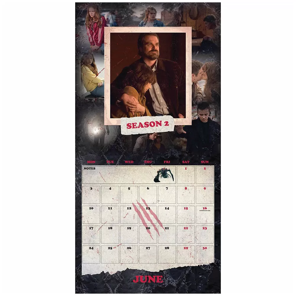 Stranger Things Square Calendar 2024