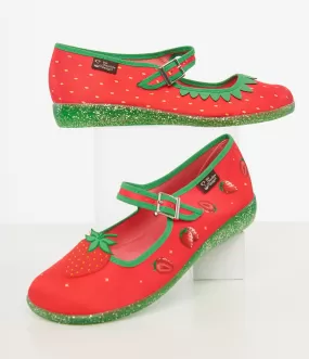 Strawberry Bliss Mary Jane Flats