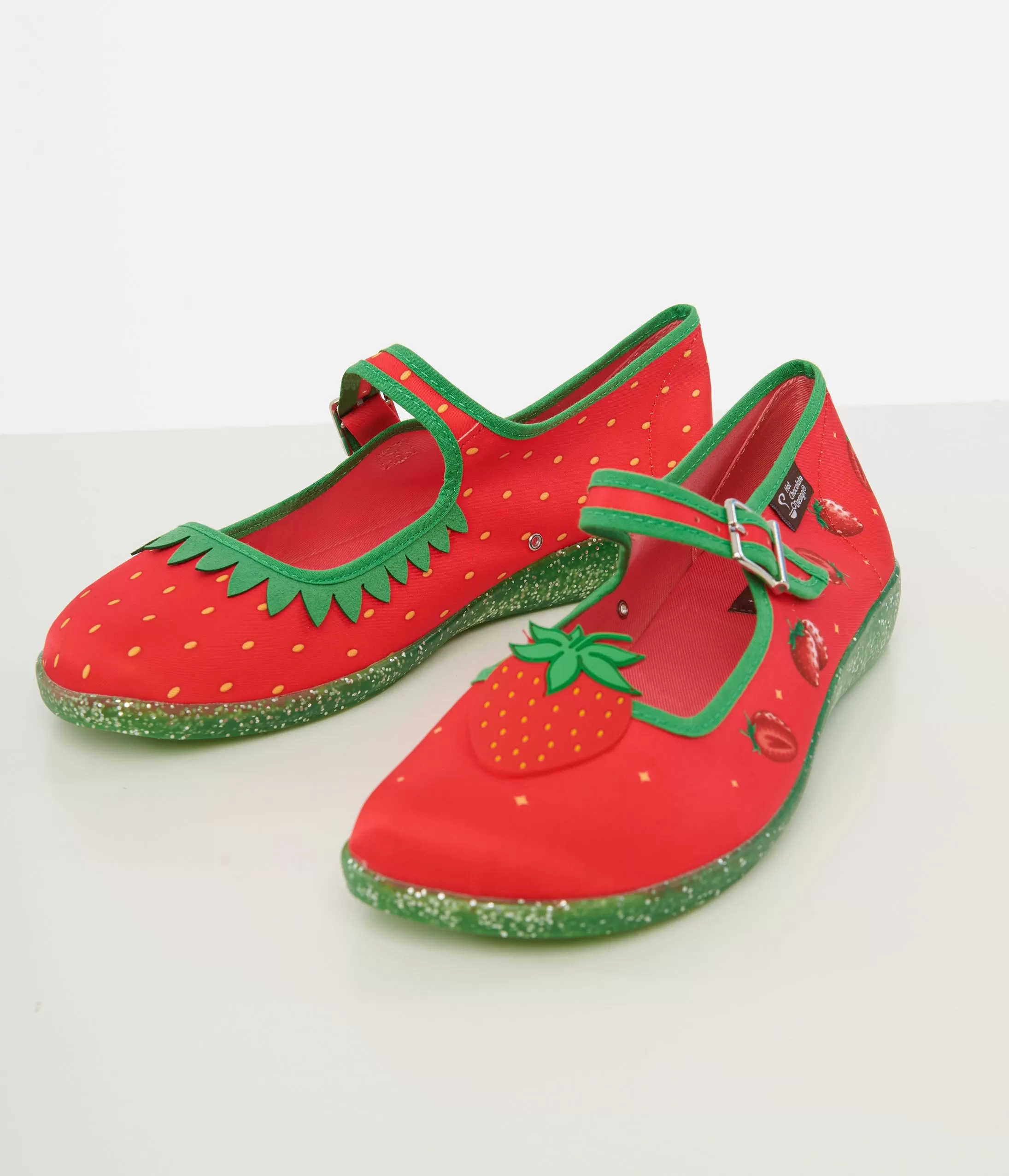 Strawberry Bliss Mary Jane Flats