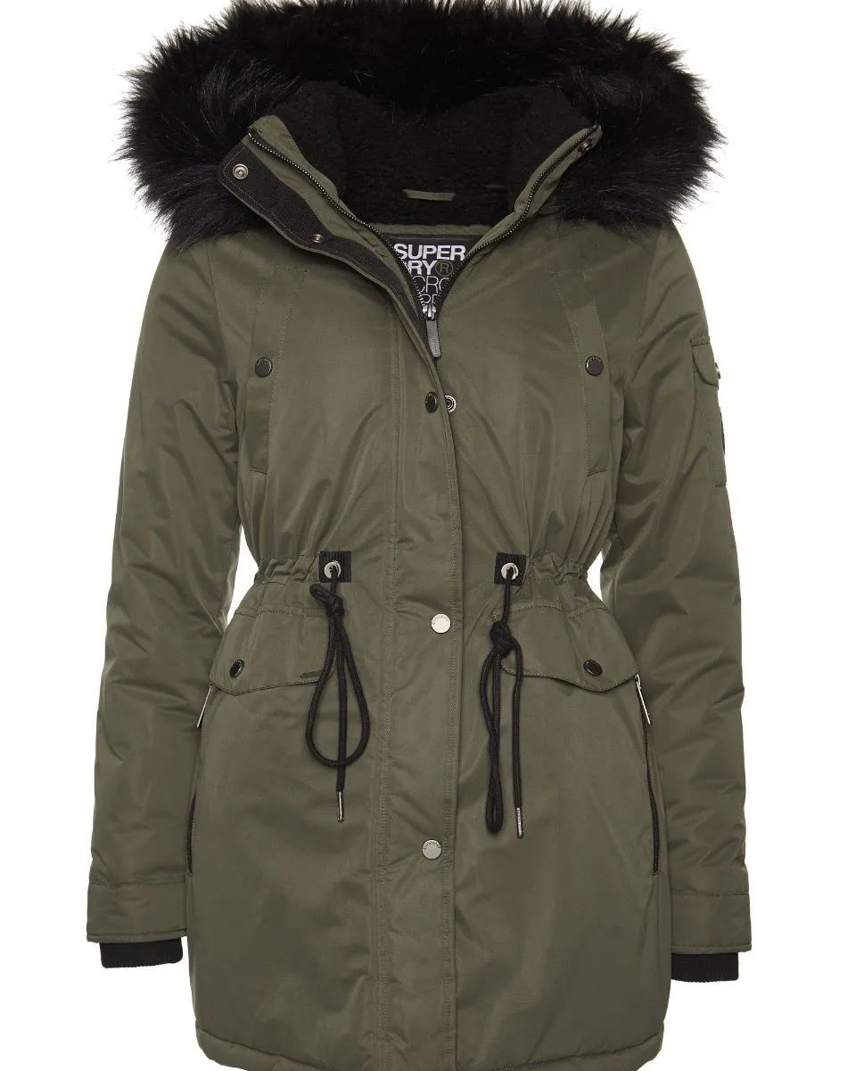 Superdry Womens Nadare Parka Jackets Military Duck